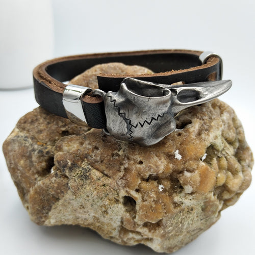 Odin's Raven Skull Bracelet