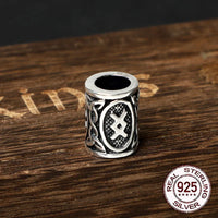 Sterling Silver Runes Beard Rings