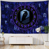 Odin Ravens Viking Wall Hanging Tapestries