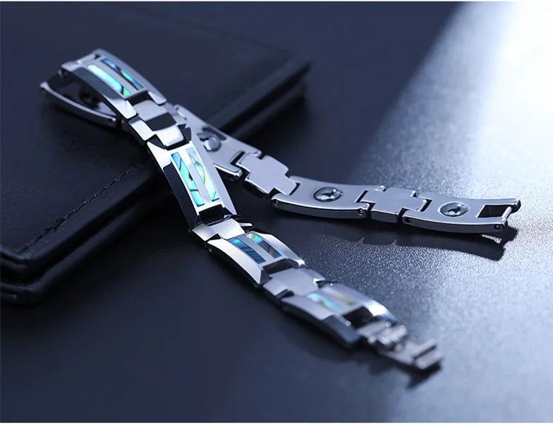 Bifrost the Bridge to Valhalla Tungsten Carbide Magnetic Bracelet