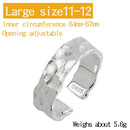 Thor and Sif Blessings Hammered and Adjustable Ring in 925 Sterling Silver