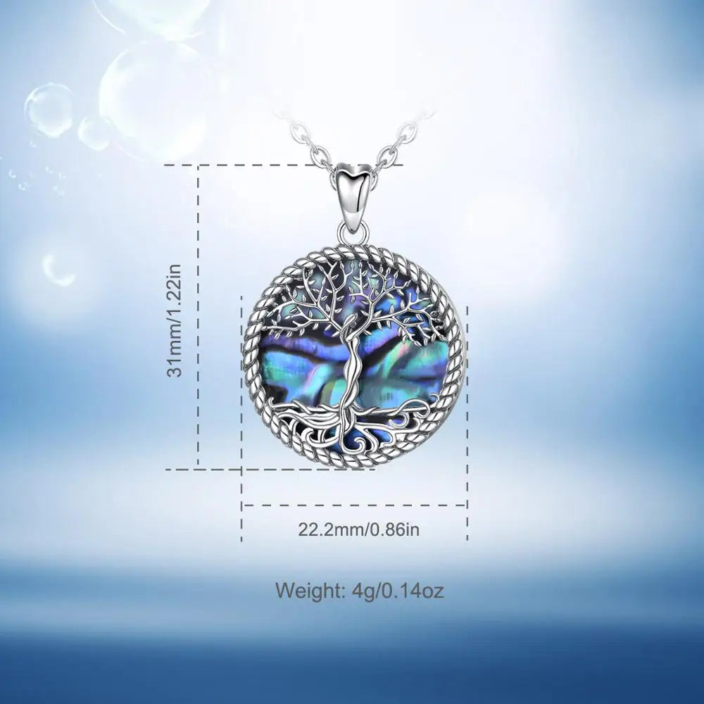 Yggdrasil on Spring, The Tree of Life Necklace 925 Silver