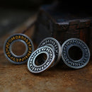 Norse Runes Wheel Stainless Steel Necklace