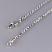 Gleipnir 925 Silver Twisted Braided Chain 3mm