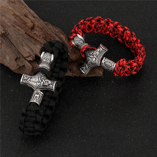 Mjolnir Hammer Paracord Amulet
