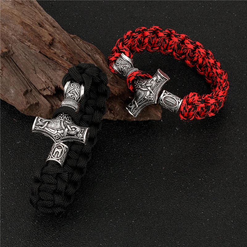 Mjölnir Hammer Paracord Amulett