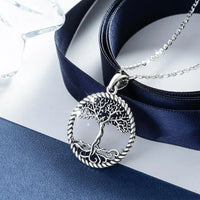 Yggdrasil on Spring, The Tree of Life Necklace 925 Silver