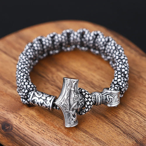 Mjolnir Hammer Paracord Amulet