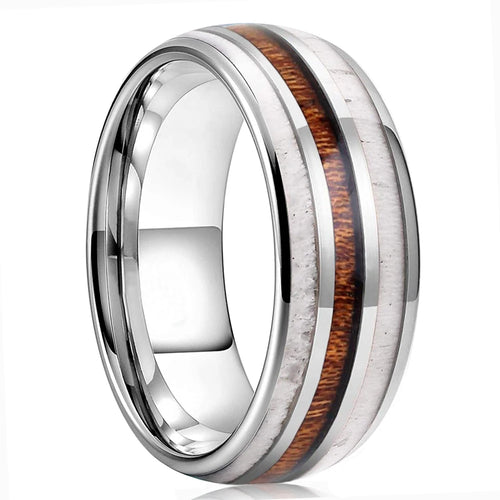 Frigg's Prize Deer's Antler Tungsten Ring