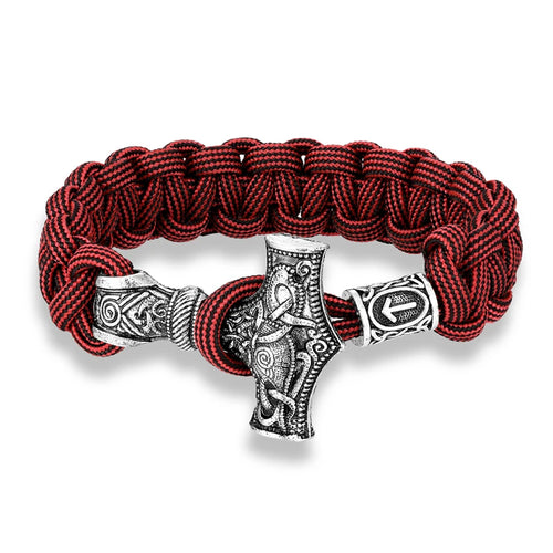 Mjolnir Hammer Paracord Amulet