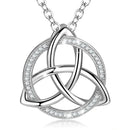 Triskele the Triple Horn of Odin 925 Sterling Silver Necklace