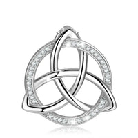 Triskele the Triple Horn of Odin 925 Sterling Silver Necklace