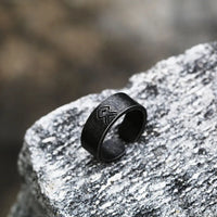 Dark Runes 8mm Adjustable Ring