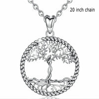 Yggdrasil on Spring, The Tree of Life Necklace 925 Silver