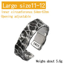 Thor and Sif Blessings Hammered and Adjustable Ring in 925 Sterling Silver