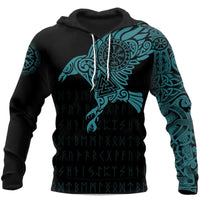 Viking Armor Raven 3D Printed Hoodie