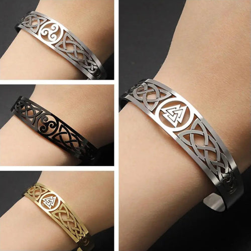 The Valknut Steel Bracelet