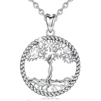 Yggdrasil on Spring, The Tree of Life Necklace 925 Silver