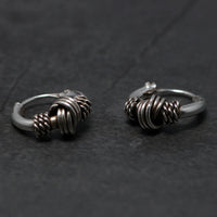 Oseberg Knot 925 Sterling Silver Earrings