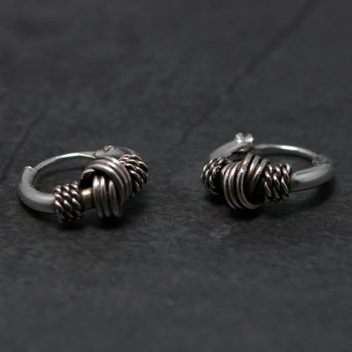Oseberg Knot 925 Sterling Silver Earrings