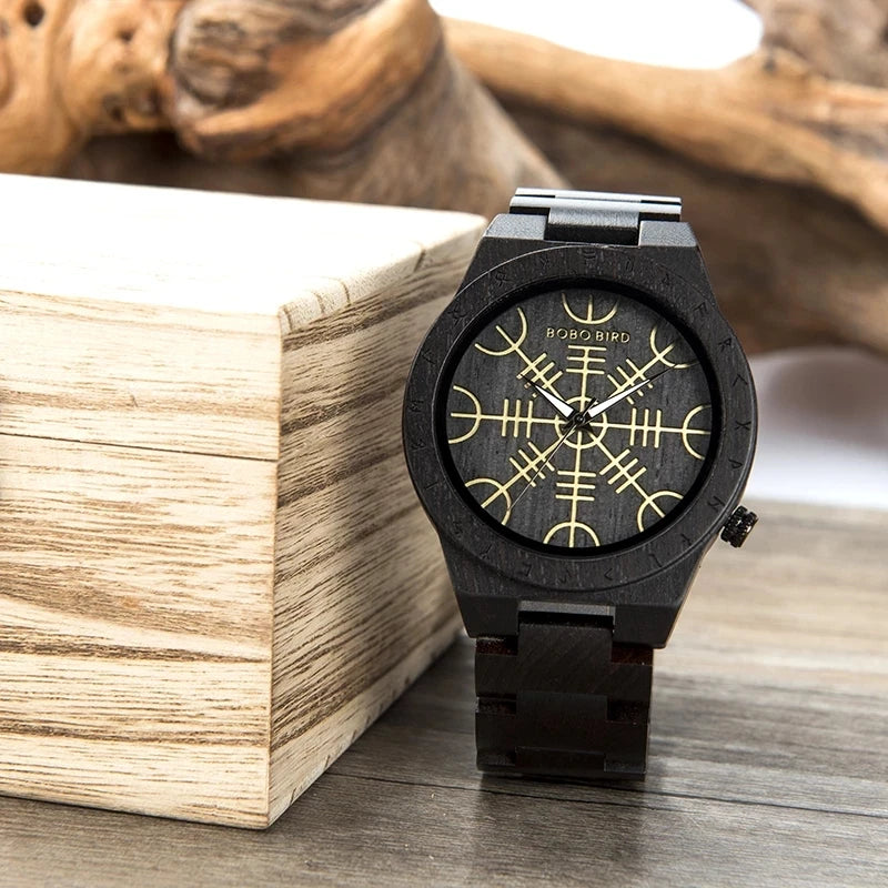 Viking Vintage Wooden Watch