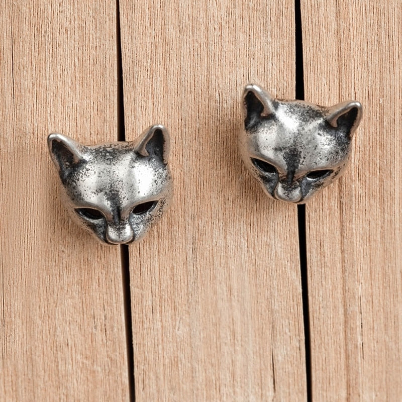 Freyja Cats 925 Sterling Silver Stud Earrings