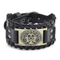 Yggdrasil The Tree of Life Leather Bracelet