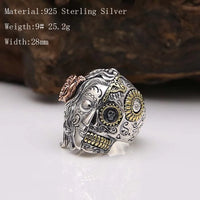 Hel's Face 925 Sterling Silver Ring