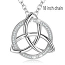 Triskele the Triple Horn of Odin 925 Sterling Silver Necklace