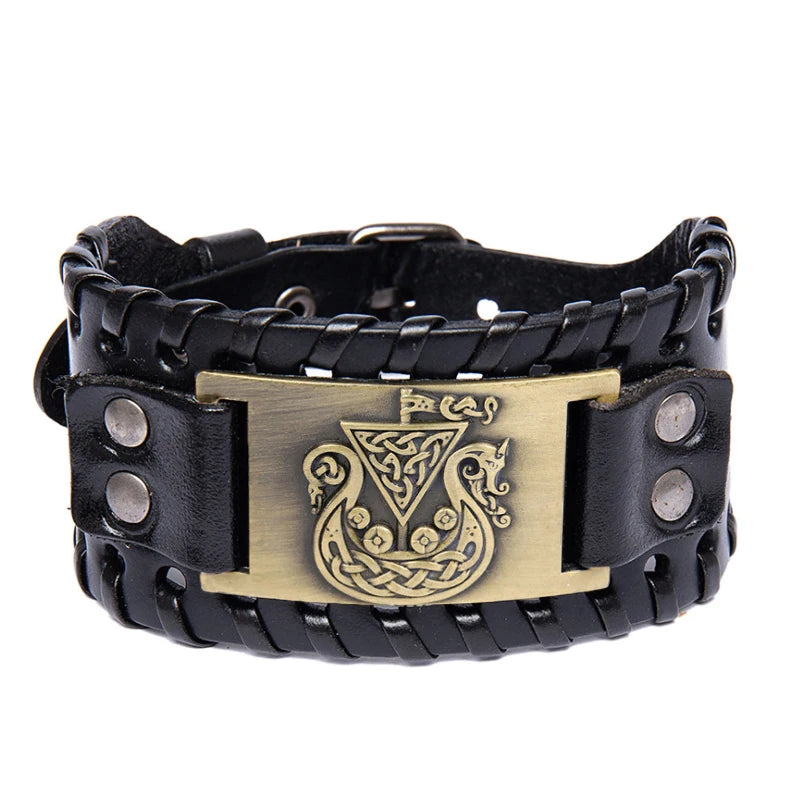 Drakar Leather Bracelet