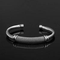 Ropes on a Longship Titanium Steel Bracelet