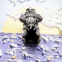 Howling Fenrir Wolf  925 Silver Pendant