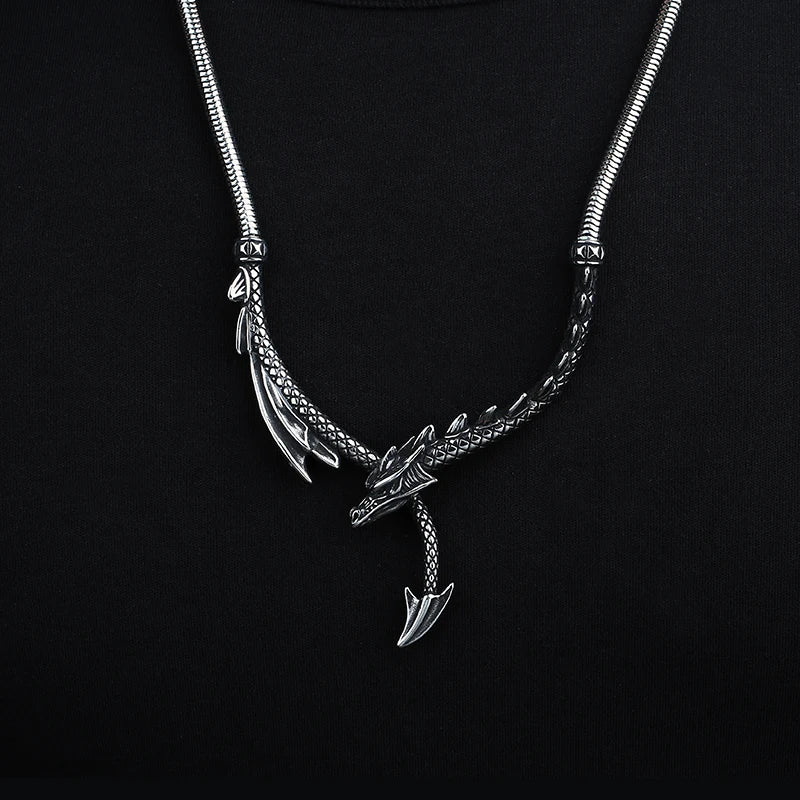 Jormungand Steel Necklace