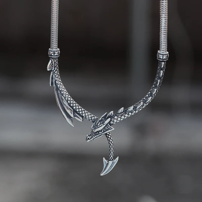 Jormungand Steel Necklace