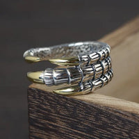 Jormungandr Claws Handmade 925 Sterling Silver Ring