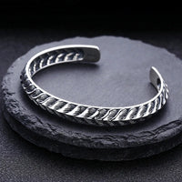 Jormungandr Dragon Scales 925 Sterling Silver Bracelet