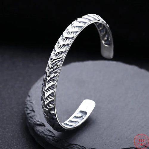 Jormungandr Dragon Scales 925 Sterling Silver Bracelet