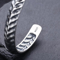 Jormungandr Dragon Scales 925 Sterling Silver Bracelet