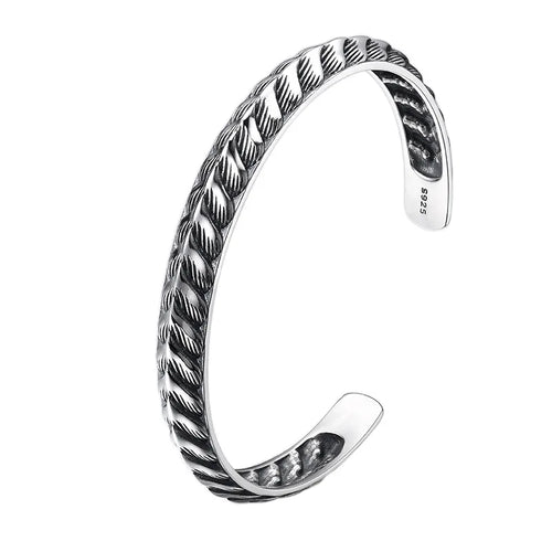 Jormungandr Dragon Scales 925 Sterling Silver Bracelet
