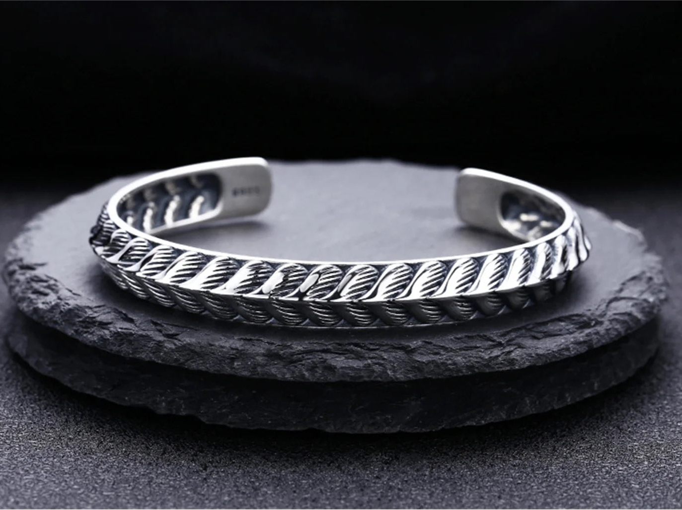 Jormungandr Dragon Scales 925 Sterling Silver Bracelet