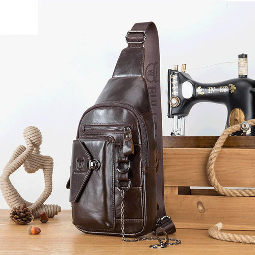 Loot Cow Leather Men's Shoulder Bag