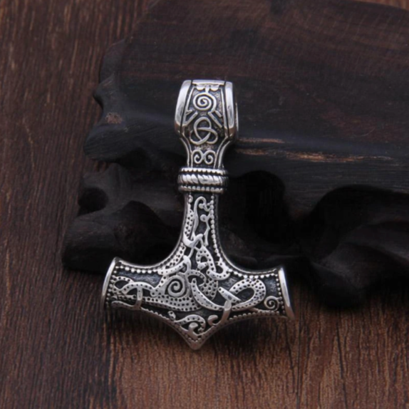 Mjolnir Necklace in 925 Sterling Silver