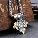 Mjolnir Hammer of Thor Hiddensee Treasure Replica Steel Necklace