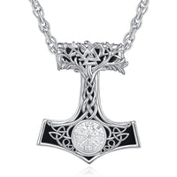 Mjolnir Necklace With Vegvisir