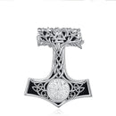 Mjolnir Necklace With Vegvisir