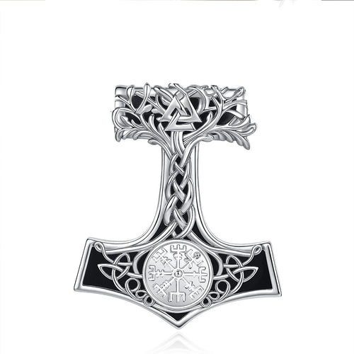 Mjolnir Necklace With Vegvisir