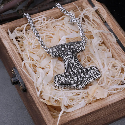 Mjolnir Steel Necklace Historical Replica from Scania
