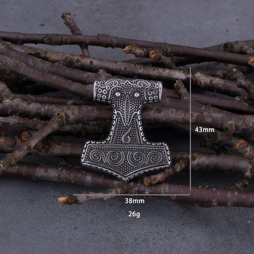 Mjolnir Steel Necklace Historical Replica from Scania