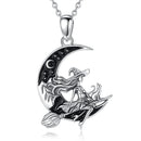 Norse Witch Volva 925 Sterling Silver Necklace