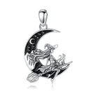Norse Witch Volva 925 Sterling Silver Necklace